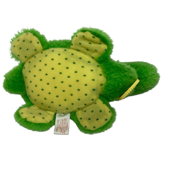 Vintage 1981 Strawberry Shortcake Plush Apple Dumplin Tea Time Turtle w/ Collar - Picture 6 of 10